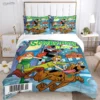 Cartoon Dog Doo Kawaii Duvet Cover Comforter Bedding set Soft Quilt Cover and Pillowcases for Teens 3 - Scooby Doo Merch