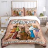 Cartoon Dog Doo Kawaii Duvet Cover Comforter Bedding set Soft Quilt Cover and Pillowcases for Teens 4 - Scooby Doo Merch