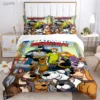 Cartoon Dog Doo Kawaii Duvet Cover Comforter Bedding set Soft Quilt Cover and Pillowcases for Teens 7 - Scooby Doo Merch