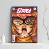 S Scooby Cartoon D Doo Anime Posters Sticky Decoracion Painting Wall Art White Kraft Paper Wall 1 - Scooby Doo Merch