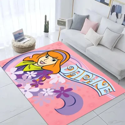 S Scooby Cartoon Doo Floor Mat Door Mat Washable Non Slip Living Room Sofa Chairs Area 3 - Scooby Doo Merch