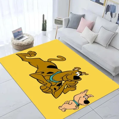 S Scooby Cartoon Doo Floor Mat Door Mat Washable Non Slip Living Room Sofa Chairs Area 4 - Scooby Doo Merch