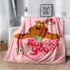 SScoobyy Four Seasons Blanket Sofa Cover Travel Bed Plush Blanket Lightweight Flannel Blanket Blankets for Beds 13 - Scooby Doo Merch