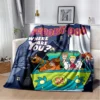 SScoobyy Four Seasons Blanket Sofa Cover Travel Bed Plush Blanket Lightweight Flannel Blanket Blankets for Beds 14 - Scooby Doo Merch