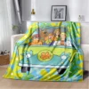 SScoobyy Four Seasons Blanket Sofa Cover Travel Bed Plush Blanket Lightweight Flannel Blanket Blankets for Beds 16 - Scooby Doo Merch