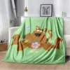 SScoobyy Four Seasons Blanket Sofa Cover Travel Bed Plush Blanket Lightweight Flannel Blanket Blankets for Beds 18 - Scooby Doo Merch