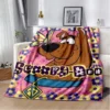 SScoobyy Four Seasons Blanket Sofa Cover Travel Bed Plush Blanket Lightweight Flannel Blanket Blankets for Beds 19 - Scooby Doo Merch