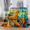 SScoobyy Four Seasons Blanket Sofa Cover Travel Bed Plush Blanket Lightweight Flannel Blanket Blankets for Beds 28 - Scooby Doo Merch