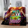 SScoobyy Four Seasons Blanket Sofa Cover Travel Bed Plush Blanket Lightweight Flannel Blanket Blankets for Beds 4 - Scooby Doo Merch