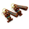 Scooby Doo 2 Keychains Monsters Unleas Cartoon Cute Dog Figure Keyring Fashion Ornament Birthday Christmas Gifts 4 - Scooby Doo Merch