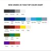 tank top color chart - Scooby Doo Merch