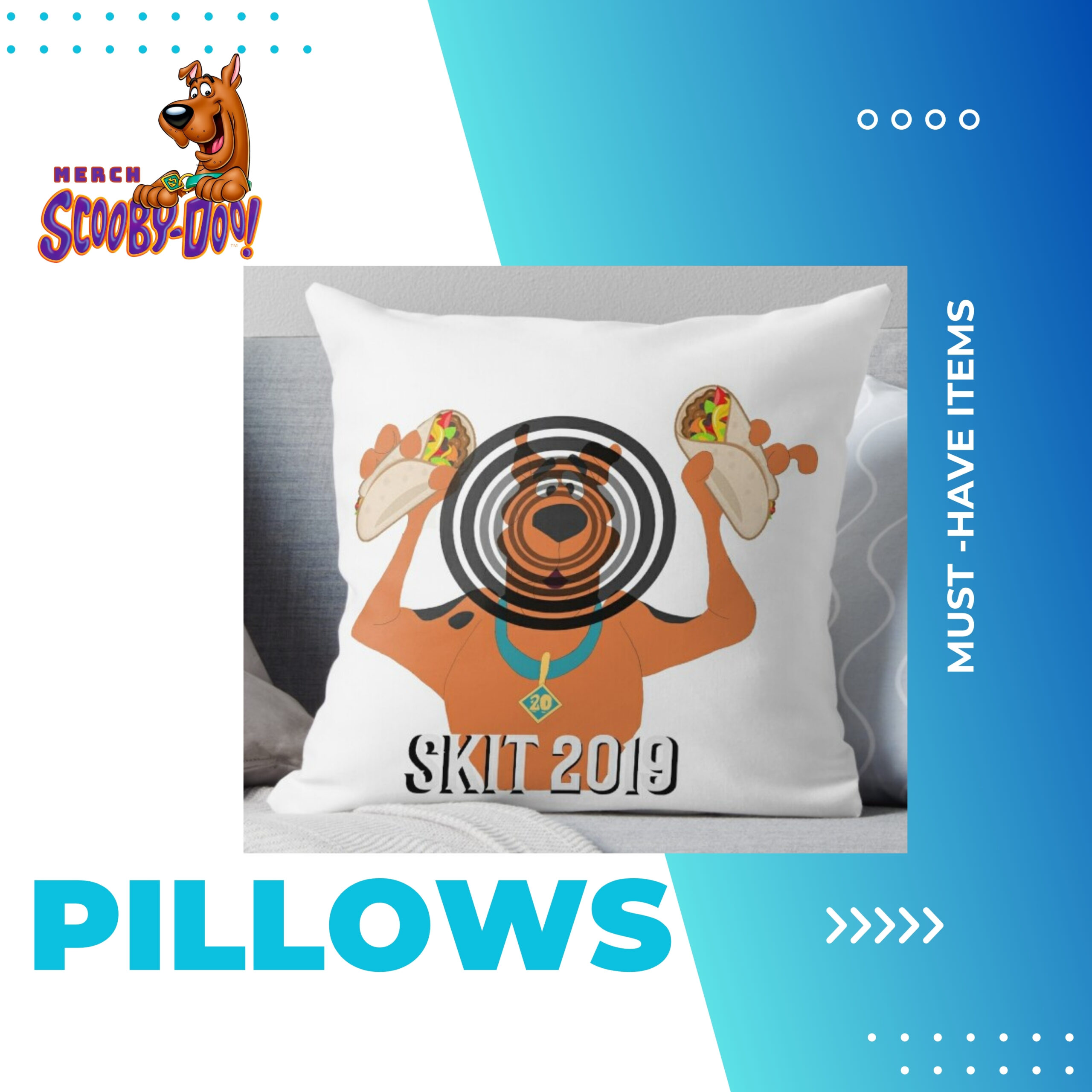 Scoob Doo Pillows Collection scaled - Scooby Doo Merch