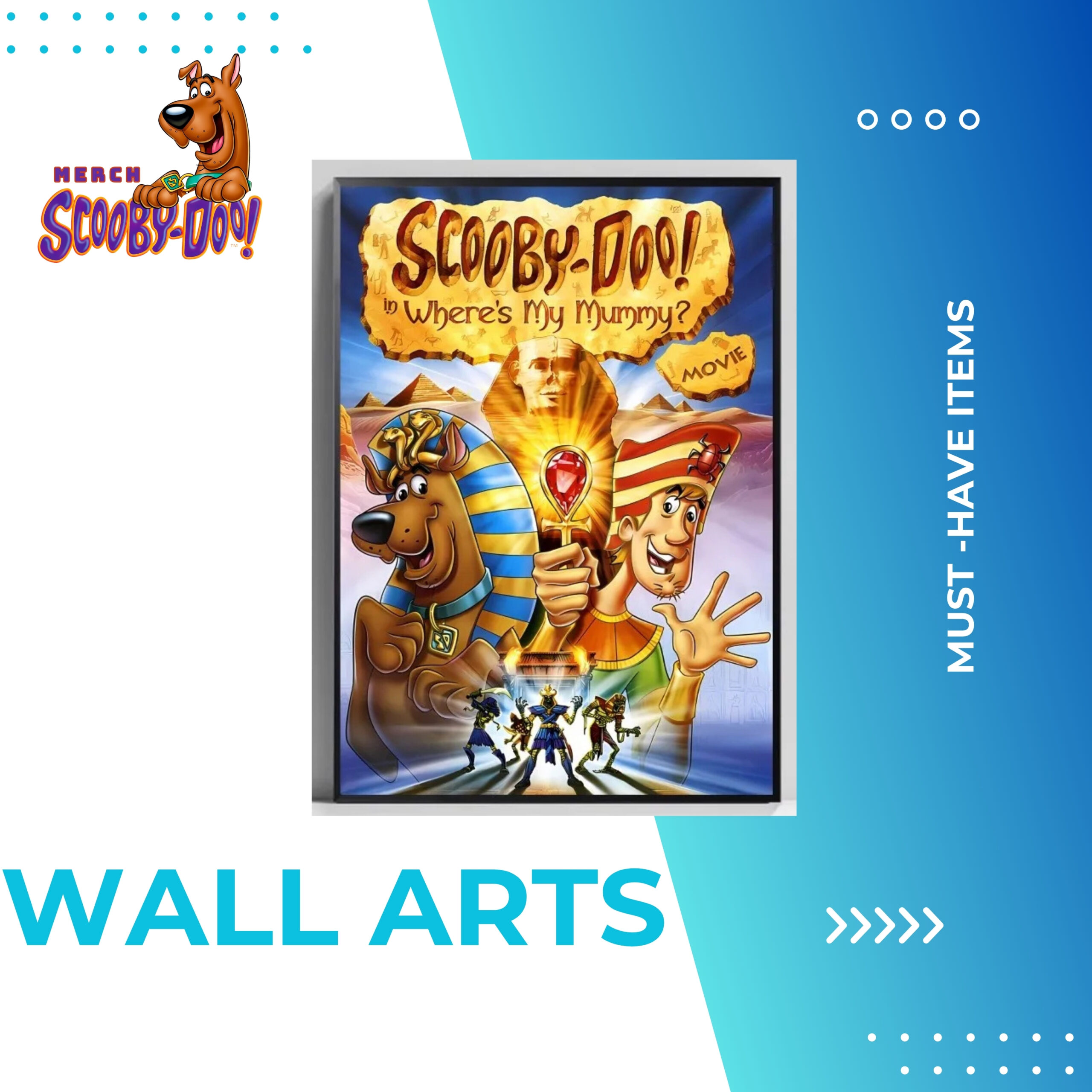 Scoob Doo Wall Arts Collection scaled - Scooby Doo Merch